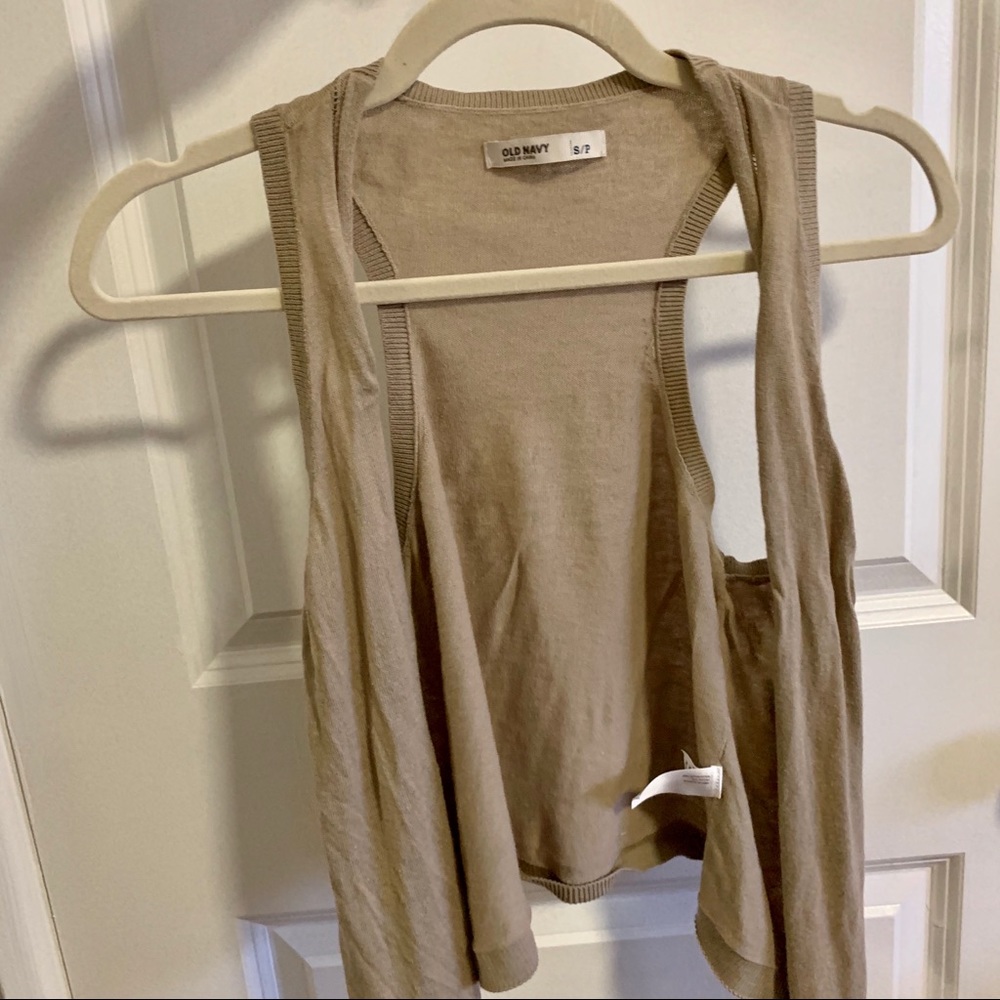 Sleeveless Cardigan Vest